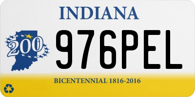 IN license plate 976PEL