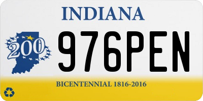 IN license plate 976PEN