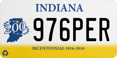 IN license plate 976PER