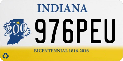 IN license plate 976PEU