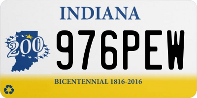 IN license plate 976PEW
