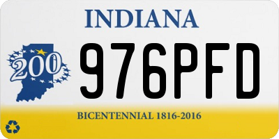 IN license plate 976PFD