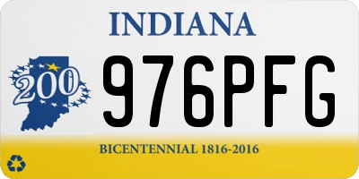 IN license plate 976PFG