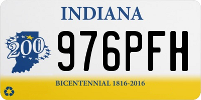 IN license plate 976PFH