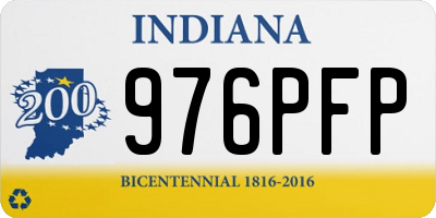 IN license plate 976PFP