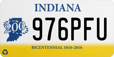 IN license plate 976PFU