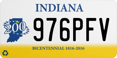IN license plate 976PFV