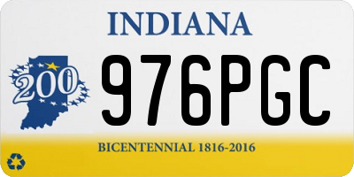 IN license plate 976PGC