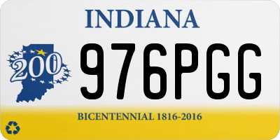 IN license plate 976PGG