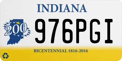 IN license plate 976PGI
