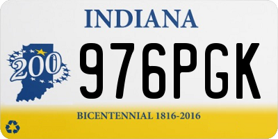 IN license plate 976PGK