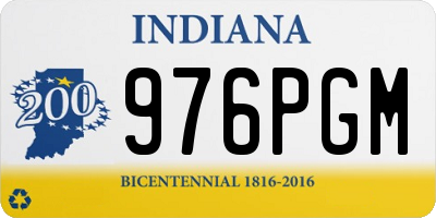 IN license plate 976PGM