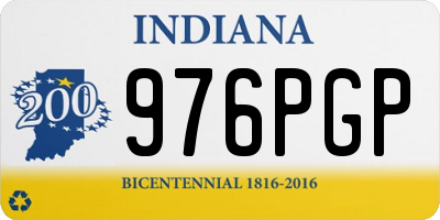IN license plate 976PGP