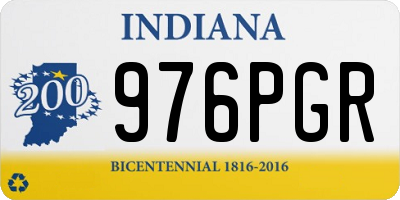 IN license plate 976PGR