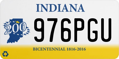 IN license plate 976PGU