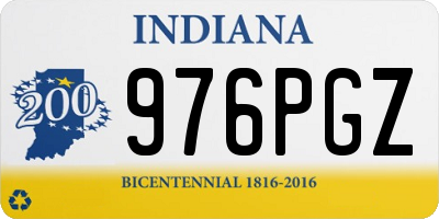 IN license plate 976PGZ
