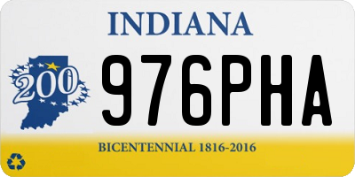 IN license plate 976PHA