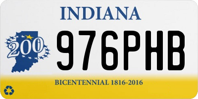 IN license plate 976PHB