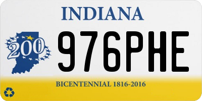 IN license plate 976PHE