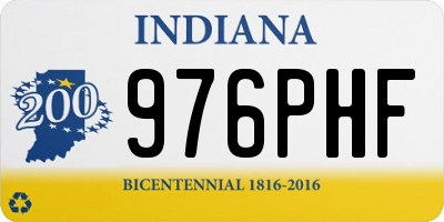 IN license plate 976PHF