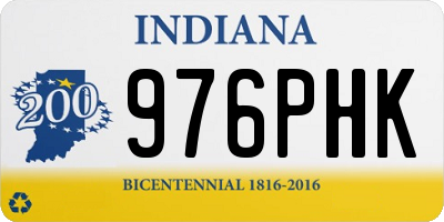 IN license plate 976PHK