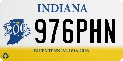 IN license plate 976PHN