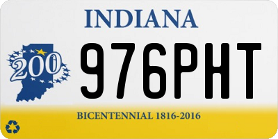 IN license plate 976PHT