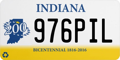 IN license plate 976PIL