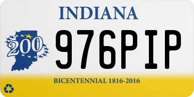 IN license plate 976PIP