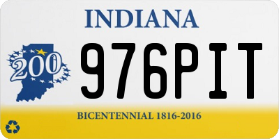 IN license plate 976PIT