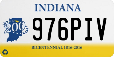 IN license plate 976PIV