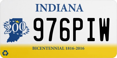 IN license plate 976PIW