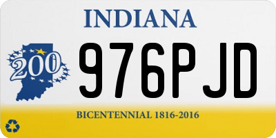 IN license plate 976PJD