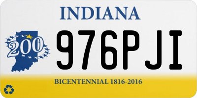 IN license plate 976PJI