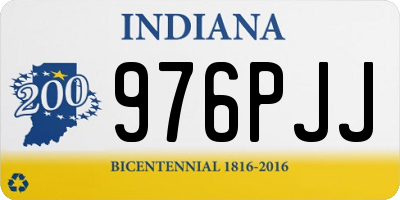 IN license plate 976PJJ