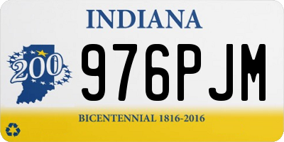 IN license plate 976PJM