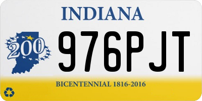 IN license plate 976PJT