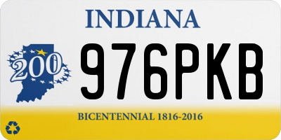 IN license plate 976PKB