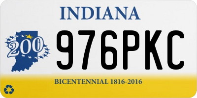 IN license plate 976PKC