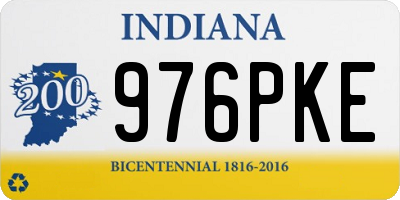 IN license plate 976PKE