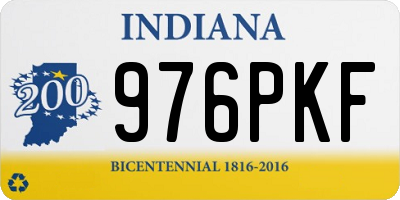 IN license plate 976PKF