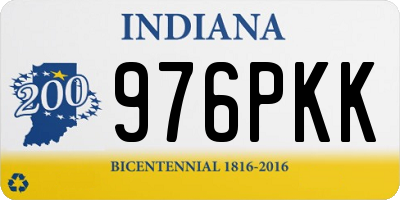 IN license plate 976PKK