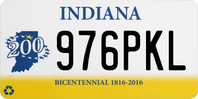 IN license plate 976PKL