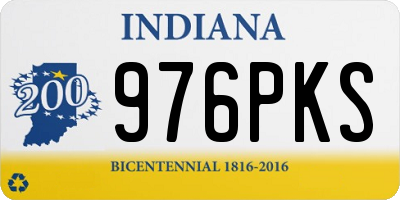 IN license plate 976PKS
