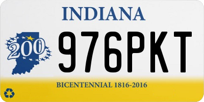 IN license plate 976PKT