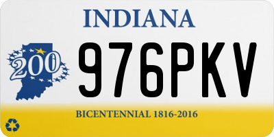 IN license plate 976PKV