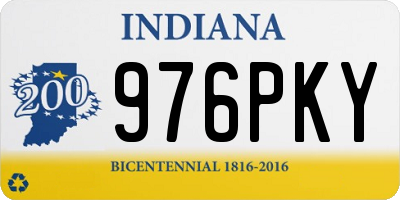 IN license plate 976PKY