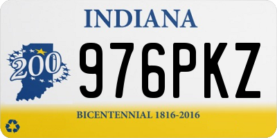 IN license plate 976PKZ