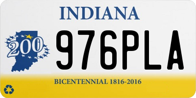IN license plate 976PLA