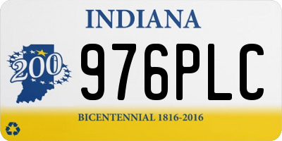 IN license plate 976PLC